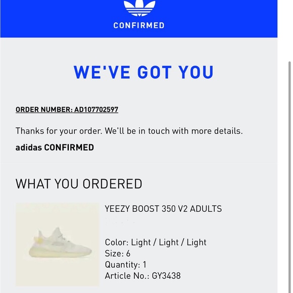 YEEZY BOOST 350 ECRU LIGHT MENS SZ 6 WOMEN SZ 8 GREAT CONDITION WITH ORDER INFO - Picture 9 of 9